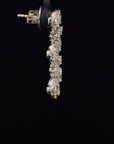 1.6 Carat Rose Cut Tulip 18K Gold Drops Earring - 2 Pieces