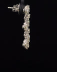 1.6 Carat Rose Cut Tulip 18K Gold Drops Earring - 2 Pieces