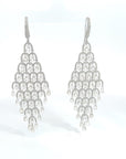 1.78 Carat Rose Cut Diamond 3.43 Carat Round Diamond Christmas Tree Earrings
