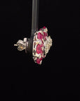 6.27 Carat Ruby and Diamond Earrings