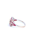 1.8 Carat Diamond French Art Deco Ring, Size 6.5