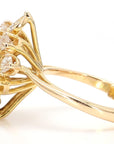 1.40 Carat Round Diamond Ring in 18K Gold, Size 6.5
