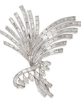 8.10 Carat Diamond and 18K Gold Flower Pin
