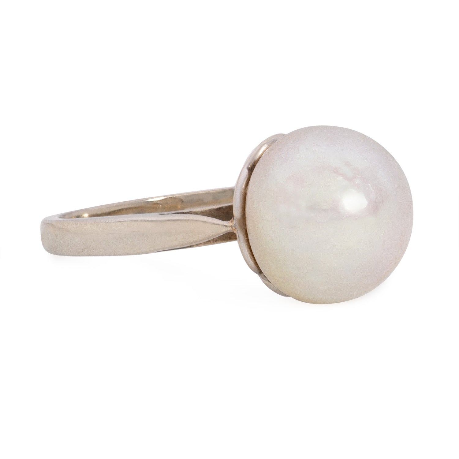French Art Deco Natural Pearl Ring