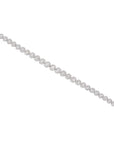 6.50 Carat Rose Cut and Round Brilliant Cut Diamond Tennis Halo Bracelet