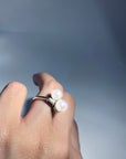 Certified French Chaumet Toi Et Moi Platinum Art Deco Platinum Ring, Size 6.5