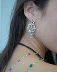11 Carat Ruby and 8.52 Carat Diamond Platinum Long Chain Necklace