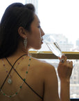 12 Carat Emerald & 8.2 Carat Diamond Platinum Necklace