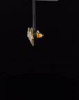 Rose Cut Star Diamond Stud Earring 18K Gold