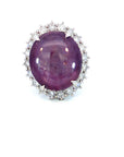 1.58 Carat Diamonds Star 23.59 Carat Ruby Ring