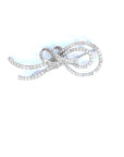 2.25 Carat Diamond Bow Pin