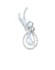 2.25 Carat Diamond Bow Pin