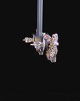 1.65 Carat Diamond Butterfly Stud Earrings in 14K Gold - 2 Pieces