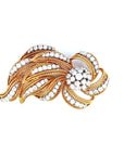 10 Carat Diamond and Gold Bowtie Pin 18K Gold