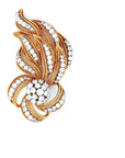 10 Carat Diamond and Gold Bowtie Pin 18K Gold