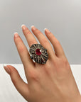 5.6 Carat Ruby and 1.90 Diamond Ring