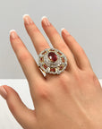 Ruby and Diamond 18K Gold Ring