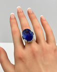 Blue Sapphire Diamond Ring