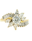 1.25 Carat Diamond 18K Gold Ring, Size 8.5