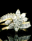 1.25 Carat Diamond 18K Gold Ring, Size 8.5
