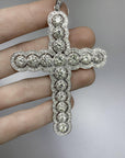 9.26 Carat Diamond Cross Pendant 18K Gold