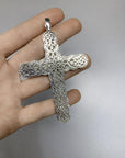 9.26 Carat Diamond Cross Pendant 18K Gold