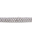 16.50 Carat Serpent Diamond Bracelet 18K White Gold