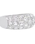 7.29 Carat Rose Cut Cluster Ring 18K Gold, Size 6.5