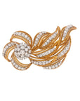 10 Carat Diamond and Gold Bowtie Pin 18K Gold