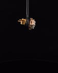 Diamond Shaped 18K Gold Earring