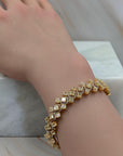23.30 Carat Fancy Yellow Diamond Bracelet 18K White Gold