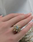 1.40 Carat Round Diamond Ring in 18K Gold, Size 6.5