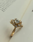 1.40 Carat Round Diamond Ring in 18K Gold, Size 6.5