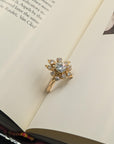 1.40 Carat Round Diamond Ring in 18K Gold, Size 6.5