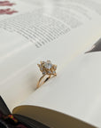 1.40 Carat Round Diamond Ring in 18K Gold, Size 6.5