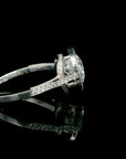 GIA Certified 1.63 Carat Heart Shaped Diamond 18K Gold Ring, Size 5.5