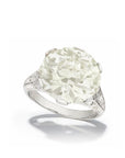Gia Certified 10.15 carats Diamond Art Deco Platinum Ring