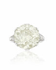 Gia Certified 10.15 carats Diamond Art Deco Platinum Ring