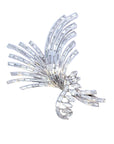 8.10 Carat Diamond and 18K Gold Flower Pin