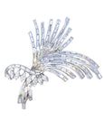 8.10 Carat Diamond and 18K Gold Flower Pin