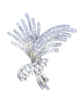 8.10 Carat Diamond and 18K Gold Flower Pin