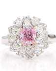 GIA Certified 1.03 Carat Light Pink Diamond 18K Gold Ring, Size 6.5