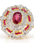 Ruby and Diamond 18K Gold Ring