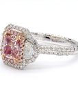 GIA Certified 2.67 Carat Fancy Pink Brown Diamond Ring in 18K Gold