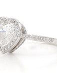 GIA Certified 1.63 Carat Heart Shaped Diamond 18K Gold Ring, Size 5.5