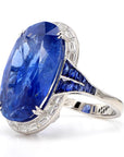 Blue Sapphire Diamond Ring