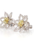 Natural Fancy Yellow Diamond Earrings