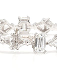 20 Carat Multi Shaped Diamond 18K Gold Bracelet