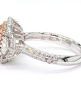 GIA Certified 2.67 Carat Fancy Pink Brown Diamond Ring in 18K Gold