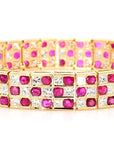 9.27 Natural Burmese Rubies and 9.11 Diamond Bracelet